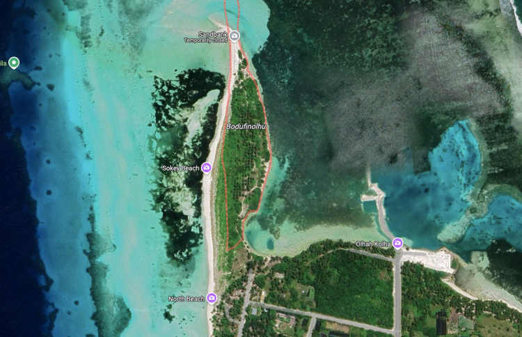 ލ. ބޮޑު ފިނޮޅު، ގަމާ ގުޅިފައި: މި ރަށް މިހާރު ވަނީ ގަމުގެ އިހްތިސާސްގައި ހިމަނާފައި. -- ފޮޓޯ/ގޫގުލް މެޕް