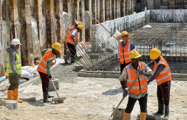 Work under progress at the Bayfancy Residence site -- Photo: Bayfancy