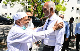 President  Dr. Muizzu and First Lady Sajidha attends groundbreaking ceremony of “Masjid Unmul’mu’minin Aisha R.A.”-Mosque-Hulhumale