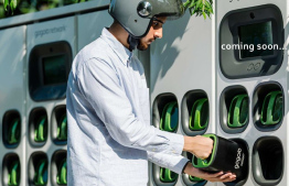 Electric bike and charging station brought by STELCO -- Photo: STELCO