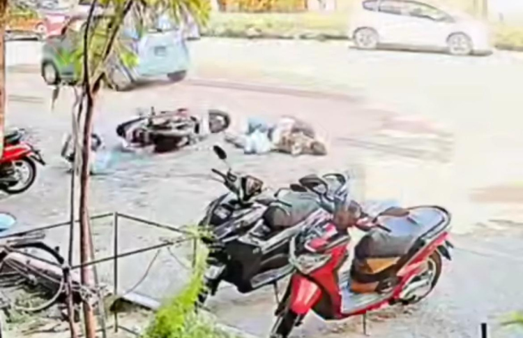 ކުއްޖަކު ގޮވައިގެން ދަނިކޮށް ސައިކަލުން ޖެހި، އަނިޔާ