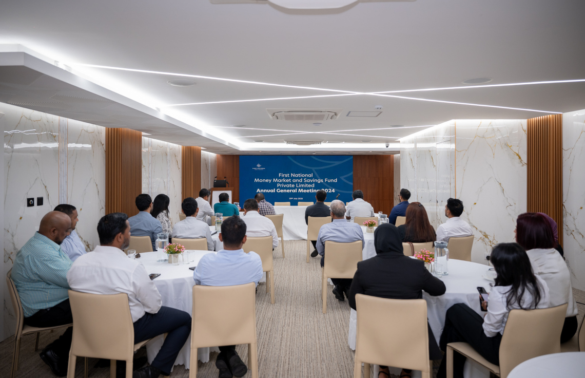 ފަސްޓް ނެޝަނަލްގެ ތިން ވަނަ އަހަރީ އާންމު ޖަލްސާގެ ތެރެއިން -- ފޮޓޯ: ފަސްޓް ނެޝަނަލް