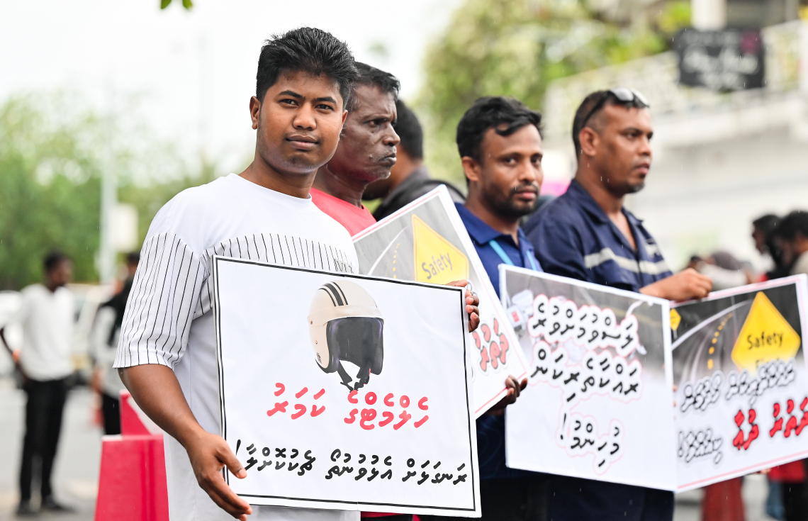 މާލޭގައި ނުރައްކާތެރި އެކްސިޑެންޓްތައް އިތުރުވާތީ އާންމު ރައްޔިތުން ހޭލުންތެރިކުރުމަށް ޓްރެފިކް ޕޮލިހުން ހިންގި ސިނާރިއޯ ބޭސްޑް އެކްސައިޒް. ..-- ފޮޓޯ: ނިޝާން އަލީ | މިހާރު