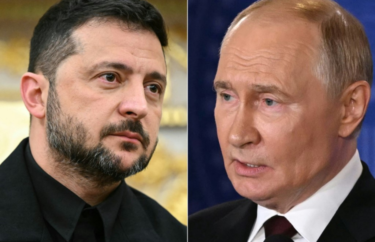 ޕުޓިން އާއި ޒެލެންސްކީ ބައްދަލުކުރައްވަނީ