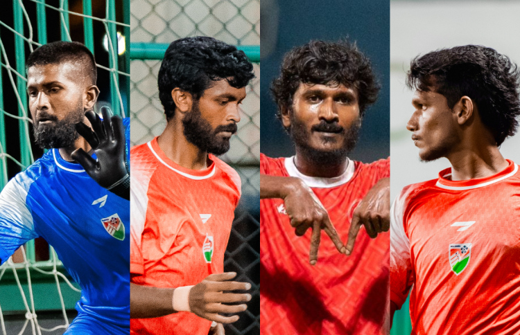 ފުޓްބޯޅައިން ވިދާލި ހަތަރު ކުޅުންތެރިން ފުޓްސަލް ޓީމަށް