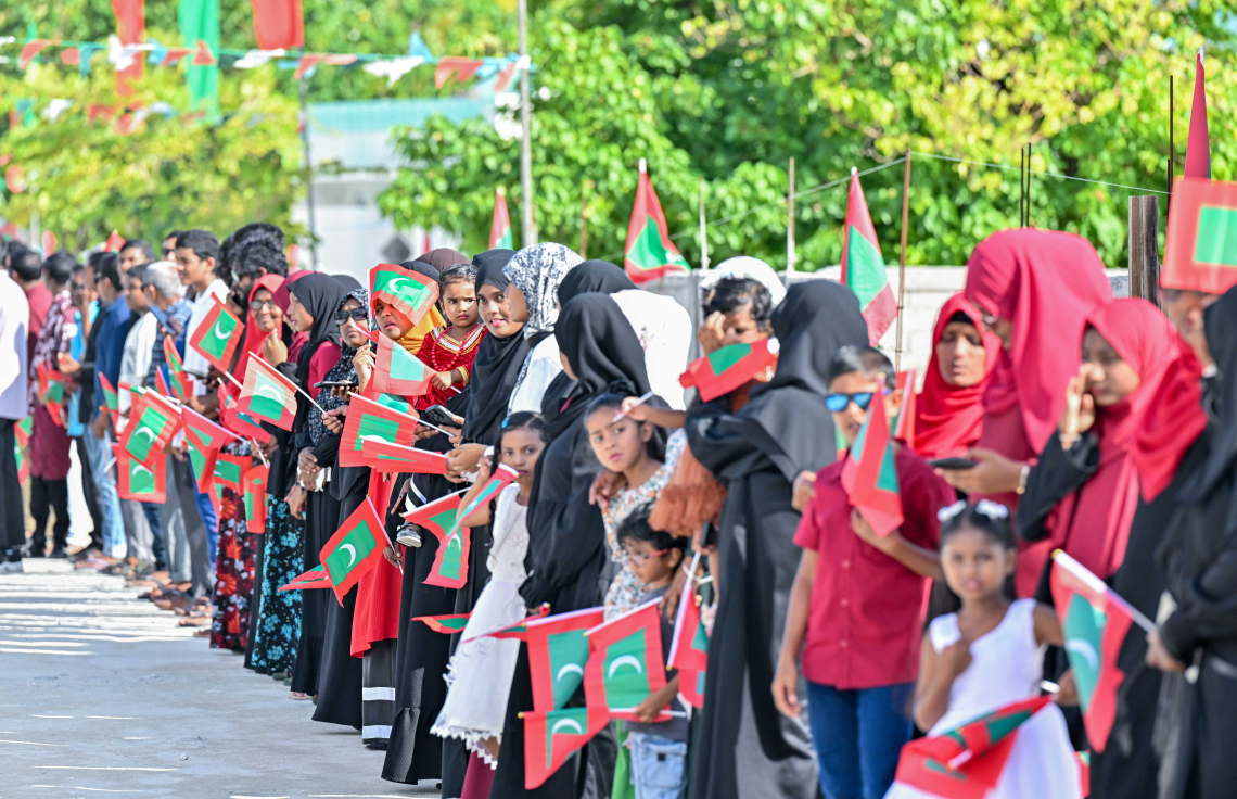 ރައީސް ޑރ. މުހައްމަދު މުއިއްޒު ތ. ދިޔަމިގިއްޔަށް ވަޑައިގަތުން.-- ފޮޓޯ: ރައީސް އޮފީސް