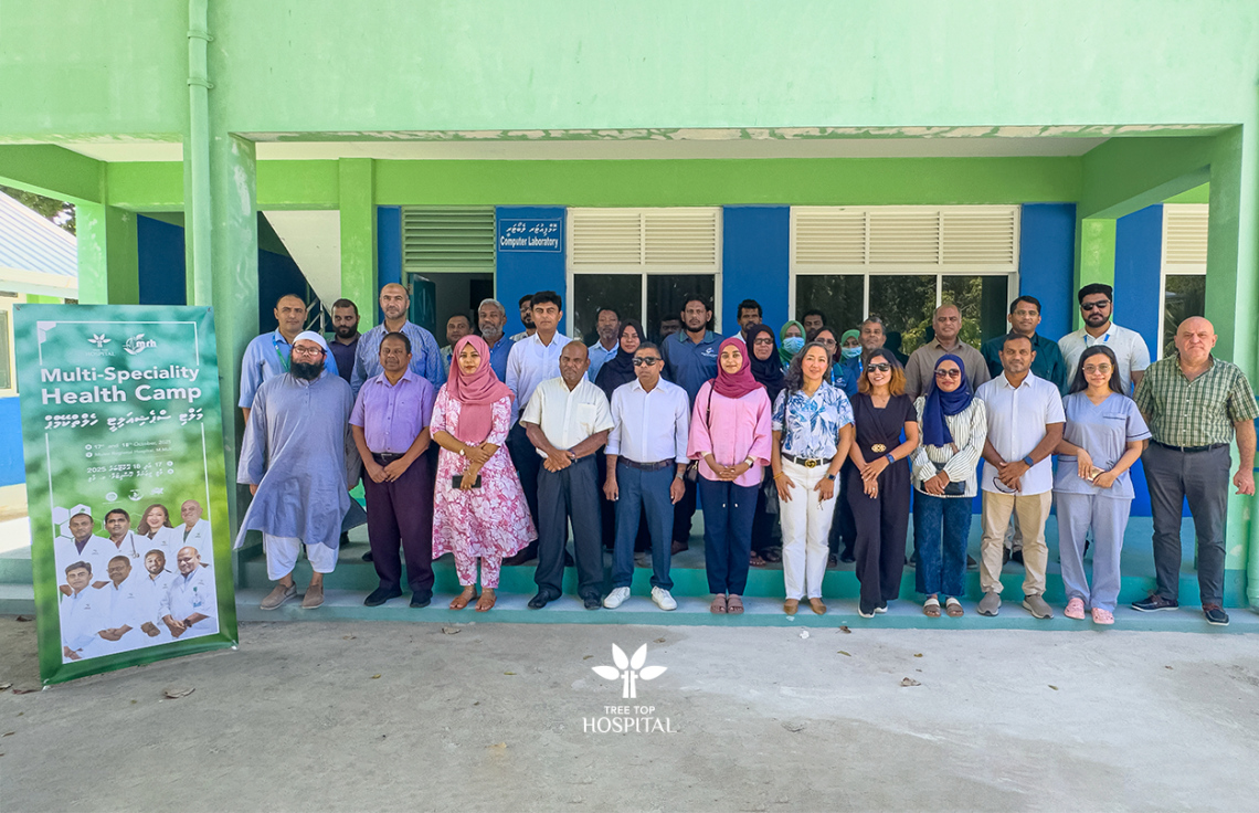 Tree top in M atholhugai beyvvi health camp gai 300 ah vure gina meehunnah hidhumaiy dheefi