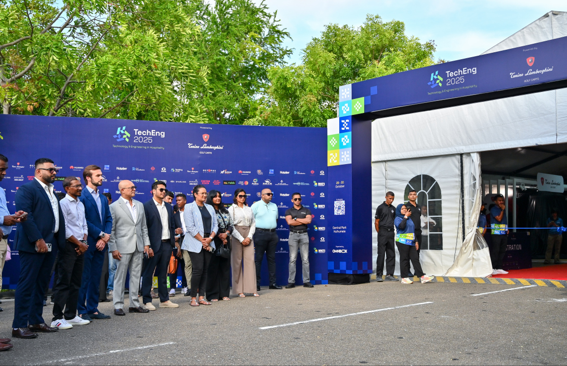 ޓެކްއިންޖް އެގްޒިބިޝަން ފެށުމަށް ބޭއްވި ރަސްމިއްޔާތު: އެ އެގްޒިބިޝަން ކުރިއަށް ދާނީ ބުރާސްފަތި ދުވަހުގެ ނިޔަލަށް --- މިހާރު ފޮޓޯ/ފަޔާޒު މޫސާ