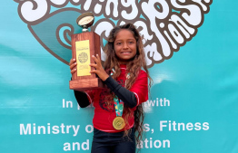 އުމުރުން 8 އަހަރުގެ އާލިއާ؛ ރާއްޖޭގެ ފުރަތަމަ ޖޫނިއާ އަހްހެން ސީފިން ޗެމްޕިއަން.-- ފޮޓޯ: ޗިކާ ސާފް މޯލްޑިވްސް / އިންސްޓަގްރާމް