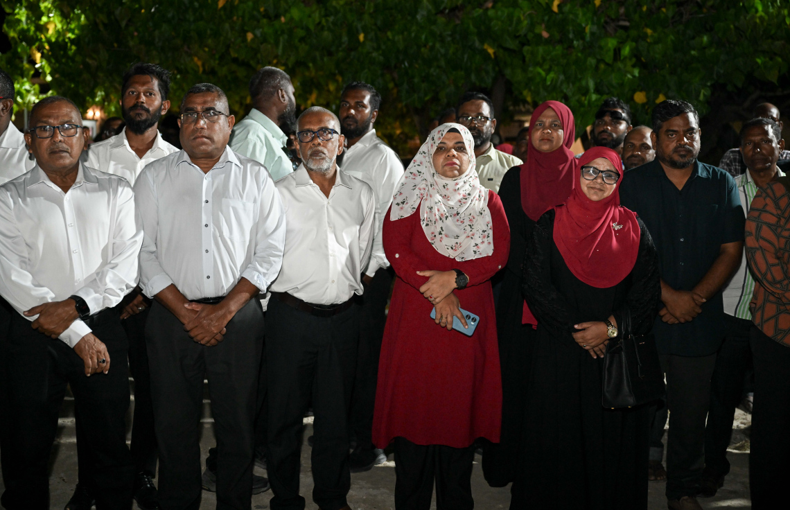 އައްޑޫ ލިންކް ރޯޑް ހެދުމުގެ މަޝްރޫއުގެ އަމަލީ މަސައްކަތް ފެށުމުގެ ރަސްމިއްޔާތު.-- ފޮޓޯ: ރައީސް އޮފީސް