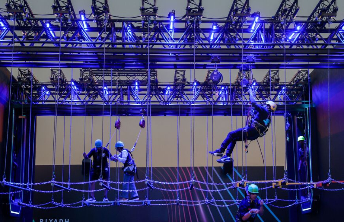 ސައުދި އަރަބިއްޔާގައި ހުޅުވި މިސްޓަ ބީސްޓްގެ ތީމް ޕާކްގެ އެތެރެ.-- ފޮޓޯ: އޭއެފްޕީ