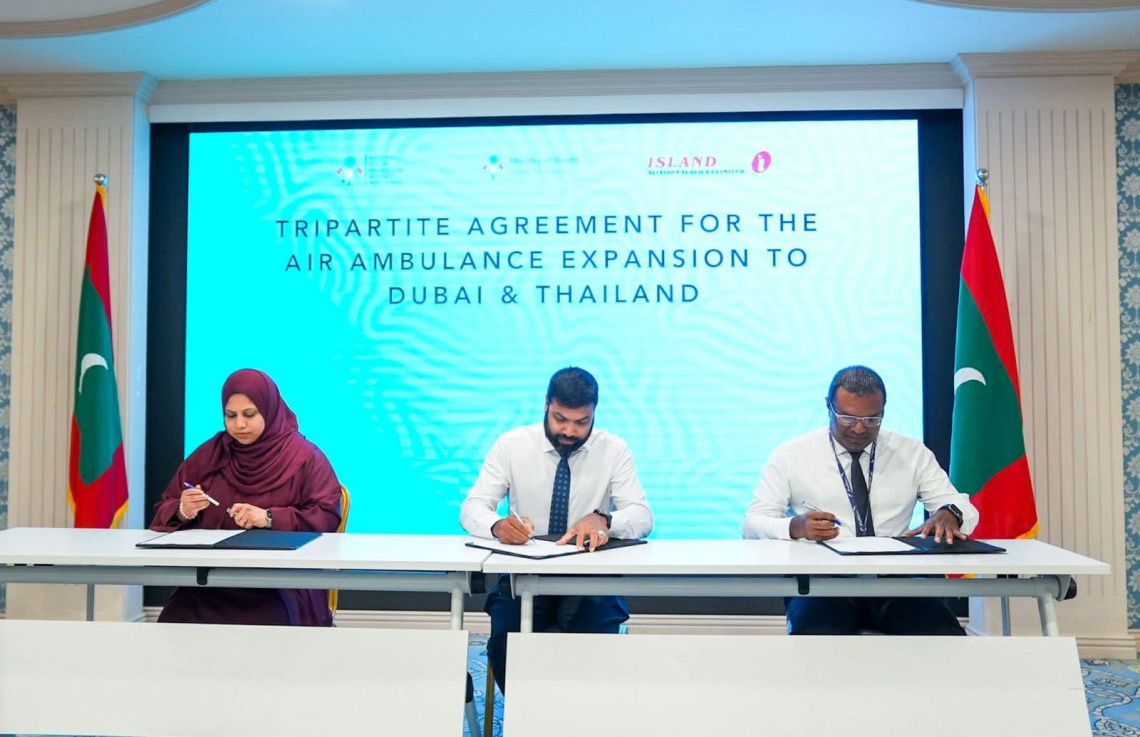 Thailand aai Dubai ah Air ambulance ge hidhumaiy fulhaakuran soi koffi