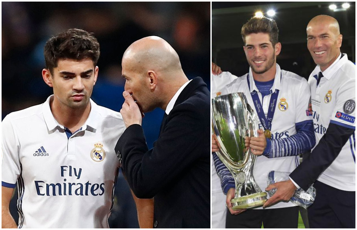 ޒިދާން އާއި އޭނާގެ ދަރިން؛ ލޫކާ (ކ) އަދި އެންޒޯ (ވ).--