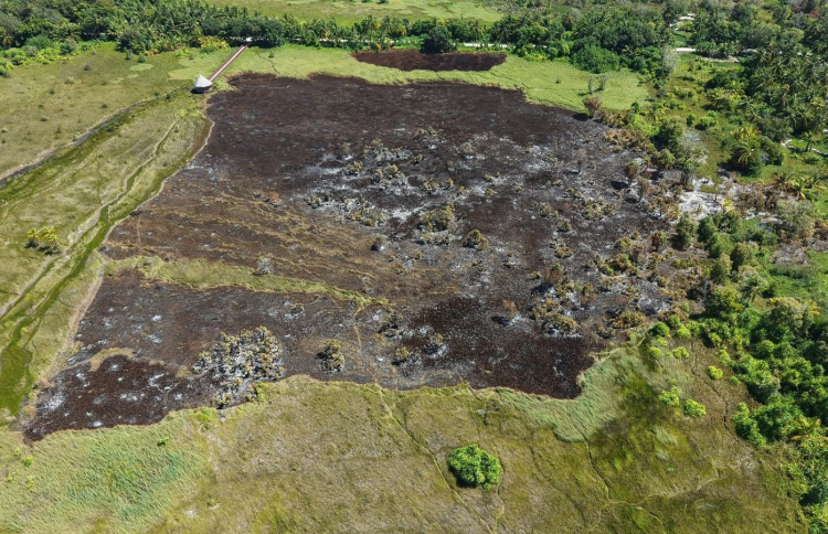 ފުވައްމުލަކު ބަންޑާރަ ކިޅީގެ ބޮޑު ބައެއް އަނދައިފި