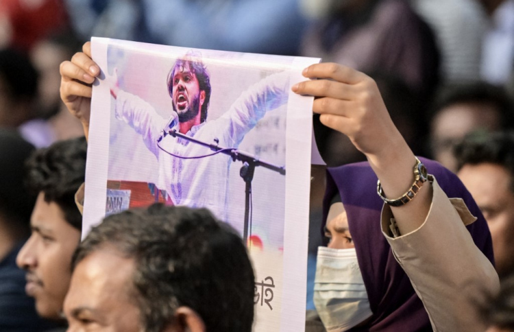 ޒުވާން ލީޑަރު މަރާލުމުން ބަންގްލާދޭޝްގައި ހަމަނުޖެހުން