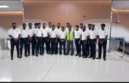 ގައުމީ ޓީމާ އެކު ޓްރޭނިން މެޗެއް ކުޅުނު ލަންކާގެ ކެލަނިޔާ ޔުނިވަސިޓީގެ ވޮލީ ޓީމު