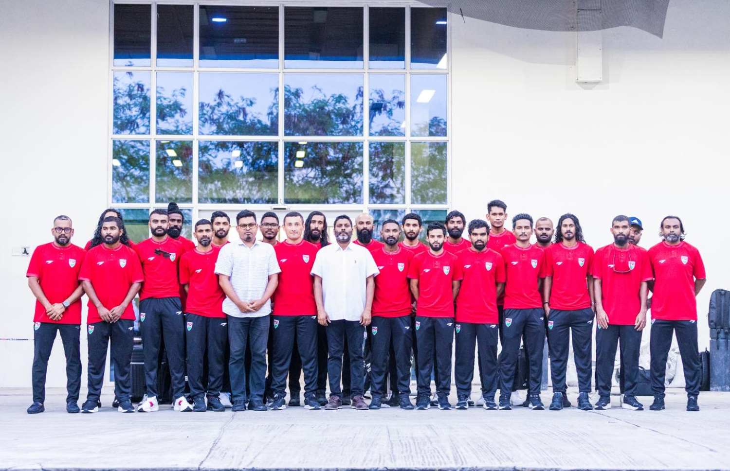 ޗައިނާގައި ކޭމްޕްކުރާ ފުޓްސަލް ގައުމީ ޓީމު.-- ފޮޓޯ: އެފްއޭއެމް