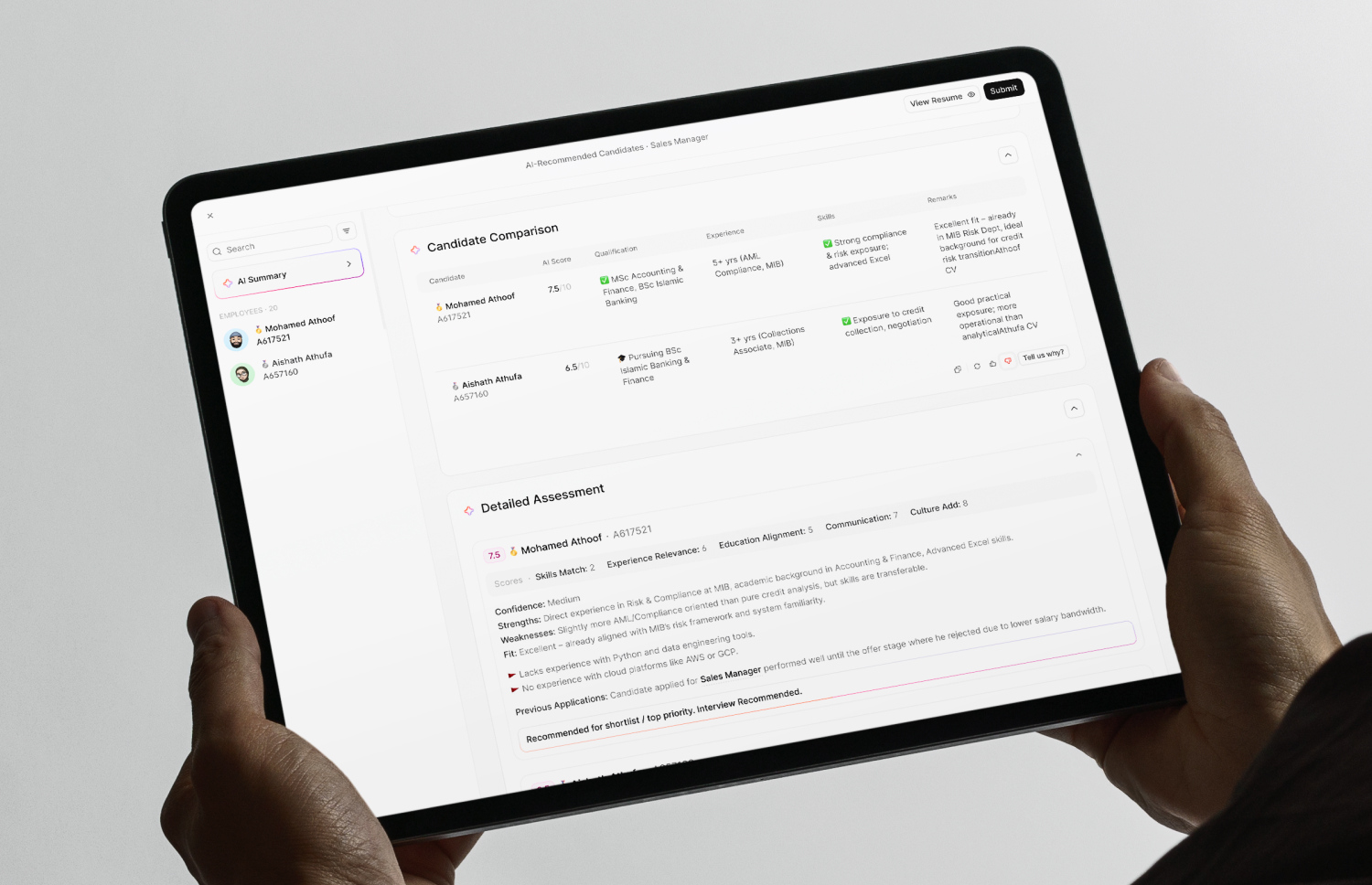 "ހިއުމަންލޮޓް"އަށް ތައާރަފްކޮށްފައިވާ "ރެކްރޫޓްމަންޓް" ފީޗާ. -- ފޮޓޯ: ލޫޕްކްރާފްޓް