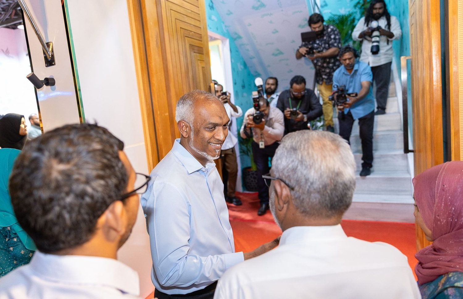 ޕީއެންސީ އޮފީސް ރަސްމީކޮށް ހުޅުވުމުގެ ހަފުލާގައި ރައީސް މުއިއްޒު މިރޭ ބައިވެރިވެވަޑައިގަންނަވަނީ،---ފޮޓޯ: ރައީސް އޮފީސް