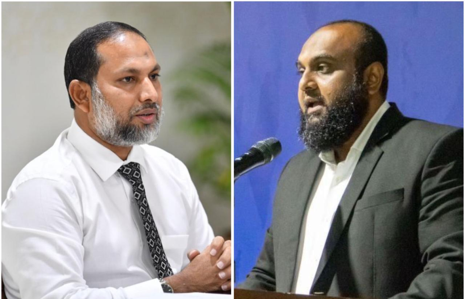 އަދާލަތު ޕާޓީގެ ރައީސް ޝައިހު އިމްރާން އަދި އެ ޕާޓީގެ ރައީސް ކަމަށް ކުރިމަތިލެއްވި ޝައިހު ޝިފާން