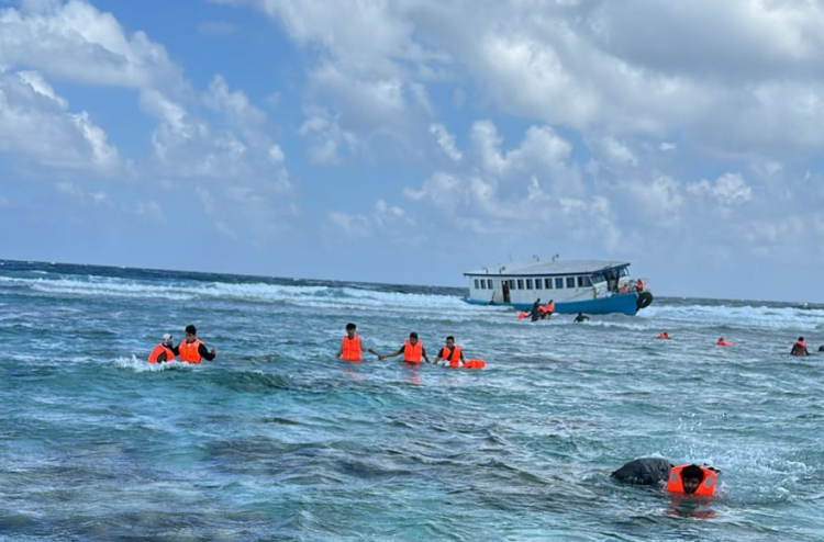 ގިނަބަޔަކު ގޮވައިގެން މާފުއްޓަށް ދިޔަ ފެރީއެއް ފަރަށް