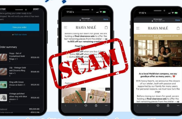 ހުސްކުރާ ސޭލެއް ކަމަށް ބުނެ "ރާޔާ މާލެ" ކިޔާ ޕޭޖަކުން ފޭރެނީ